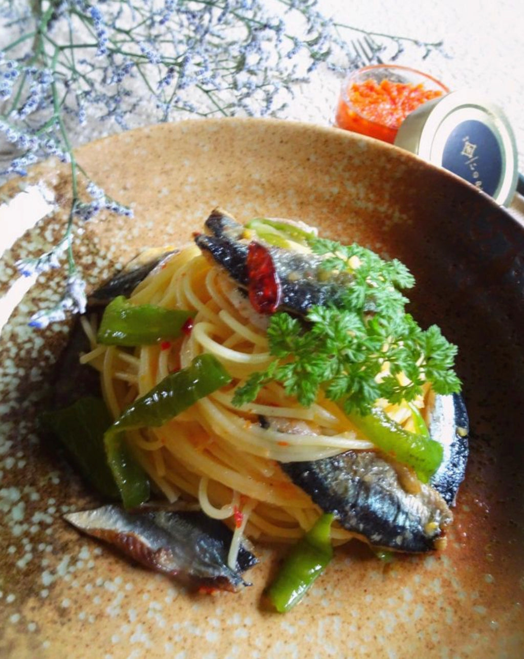 秋刀魚の和風パスタ/簡単・柚子胡椒ポテト