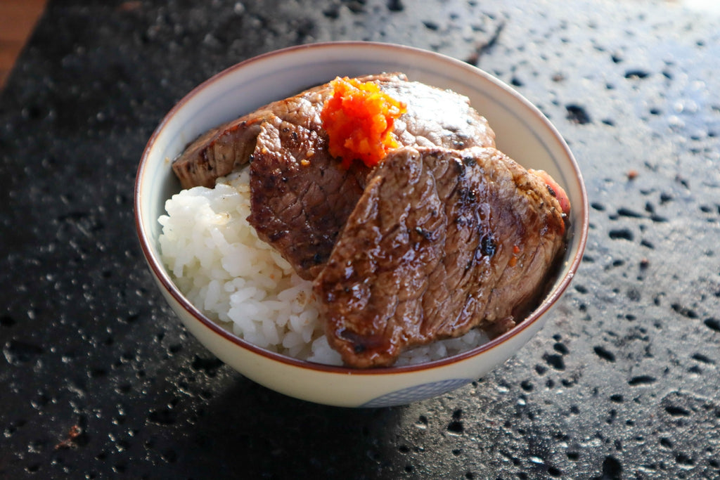 味付け不要!豪快ステーキ丼